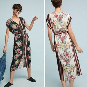 New -  Anthropologie dRA Floral Maxi Dress Tie Size S